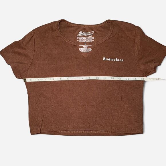 Budweiser Cropped Brown T-Shirt - Picture 4 of 6